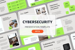 网络安全行业PPT模板 Cyber Security – Powerpoint Template