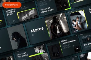 Mores – 商业主题 PowerPoint 模板 Mores – Business PowerPoint Template