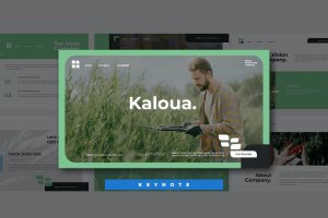 绿色种植/有机种植主题演讲Keynote模板 Kaloua Keynote