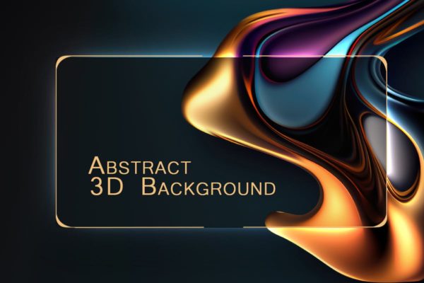 抽象 3D 图形超高清背景素材 Abstract 3D Background