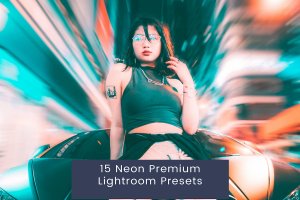 15 个霓虹灯街头摄影照片后期调色高级 Lightroom 预设 15 Neon Premium Lightroom Presets