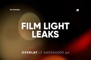 30张胶片漏光高清叠加背景素材 30 Film Light Leaks Overlay HQ