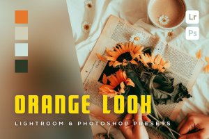 6 个橙色外观照片后期调色 Lightroom 和 Photoshop 预设 6 Orange Look Lightroom and Photoshop Presets