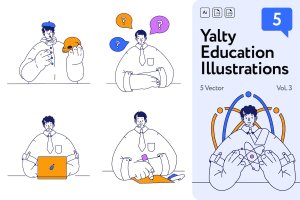 教育概念插画 Yalty Education Illustrations Vol.3