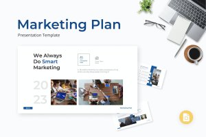 营销计划谷歌幻灯片模板 Marketing Plan Google Slide Template