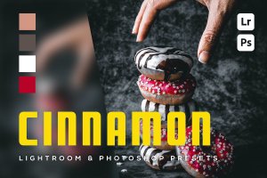 6 个美食摄影调色滤镜 Lightroom 和 Photoshop 预设 6 Cinnamon Lightroom and Photoshop Presets