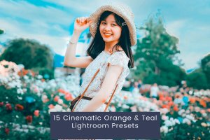 15 个橙色和青色电影胶片滤镜调色 Lightroom 预设 15 Cinematic Orange & Teal Lightroom Presets