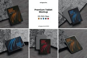 高级平板电脑实景样机 Premium Tablet Mockup