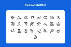 时间管理图标 Time Management Icons