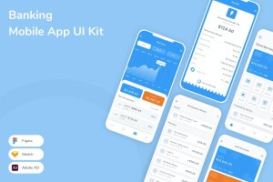 银行移动应用程序UI套件 Banking Mobile App UI Kit