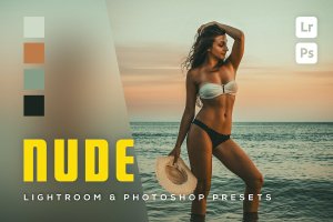 6 个沙滩比基尼性感照片调色 Lightroom 和 Photoshop 预设 6 Nude Lightroom and Photoshop Presets