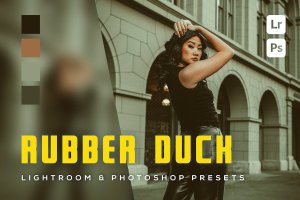 6 个复古老照片风格滤镜 Lightroom 和 Photoshop 预设 6 Rubber duck Lightroom and Photoshop Presets