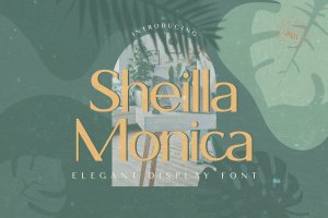 优雅设计显示使用字体 Sheilla Monica – Elegant Display Typeface