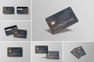 信用卡设计风格样机 Credit Card Mockup