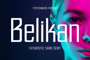 未来派无衬线字体 Belikan – Futuristic Sans Serif