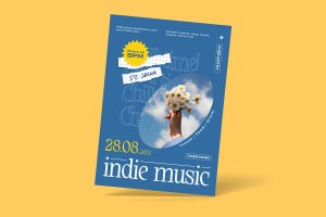 独立音乐传单模板 Indie Music Flyer