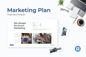 营销计划主题演讲Keynote模板 Marketing Plan Keynote Template