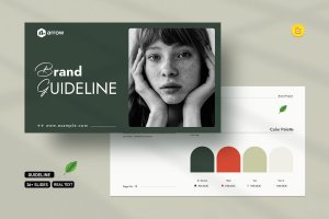 品牌指南谷歌幻灯片创意模板 Brand Guidelines Google Slide Presentation