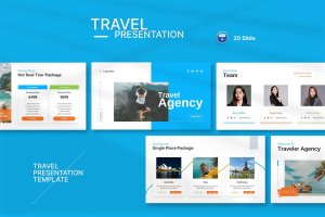 旅行和旅游Keynote幻灯片演示文稿模板 Travel and Tourism Presentation Template
