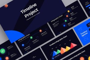 项目时间轴演示文稿PPT模板 Project Timeline PowerPoint Template