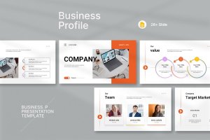 企业之声Google幻灯片模板 Company Profile Presentation Templates