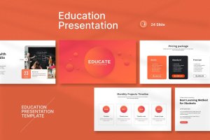 学习教育前沿PPT设计模板 Education Presentation PowerPoint Template
