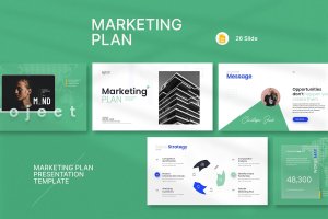 营销增长蓝图谷歌幻灯片模板 Marketing Plan Presentation Template
