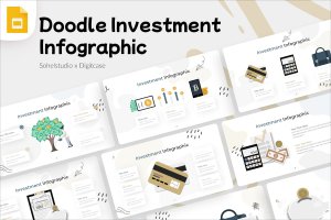 涂鸦投资信息图表Google幻灯片设计模板 Doodle Investment Infographic – Google Slide