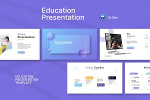 现代教育演示Keynote幻灯片模板 Education Keynote Presentation Template