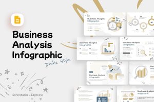 涂鸦业务分析信息图表谷歌幻灯片设计模板 Doodle Business Analysis Infographic Google Slide