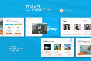 旅行和旅游演示Google幻灯片模板 Travel and Tourism Presentation Template