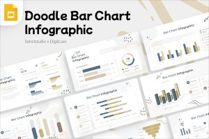 条形图信息图表涂鸦风格谷歌幻灯片创意模板 Bar Chart Infographic Doodle Style – Google Slide