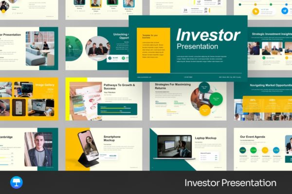 投资者指南Keynote幻灯片创意模板 Investor Deck