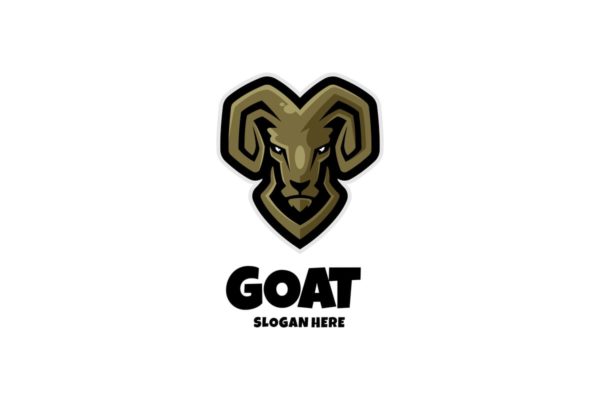 山羊标志Logo设计模板 Goat Logo Template