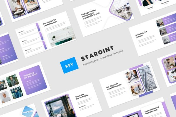 集团营销计划Keynote模板下载 Staroint – Marketing Plan Keynote Template