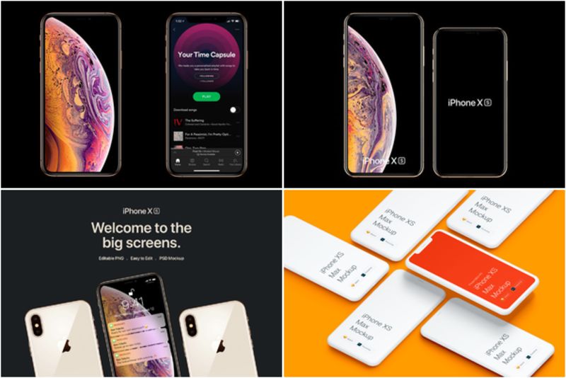 iPhone XS/MAX手机样机模板合集